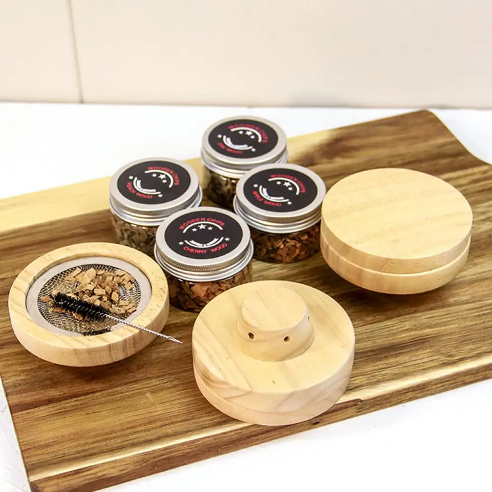 Accesorio de cocina para fumar como una herramienta de madera de primera calidad, accesorio de cocina de tendencia auténtica, hecho A mano