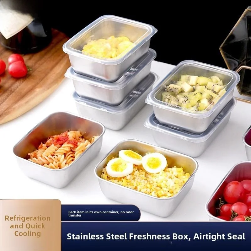 

Нержавеющая сталь Food ade Sed Lid Fre Kee Box Коммерческий киоск Ланч-бокс для пикника Холодильник Специальная коробка Нерегулярная ...