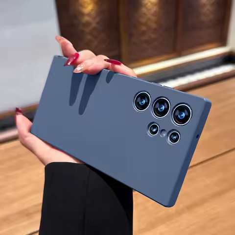 Liquid Silicone Case For Samsung Galaxy S24 S23 S21 S20 S22 S10 Ultra Plus Fe Shockproof Cover Note 20 Ultra 10 Plus Accessories