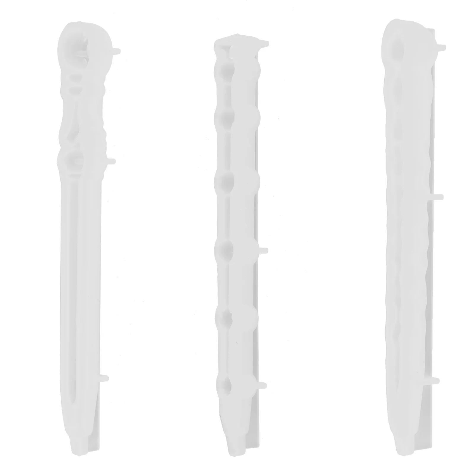 

3pcs Mold Silicone Ballpoint Lightweight Epoxy Casting Molds Non-Stick Diy Craft Pen Making Transparent Smooth