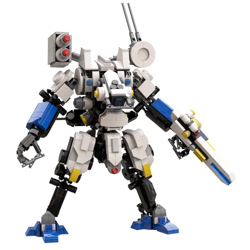 

23CM Action Robot Building Blocks Kids Toy Mecha Warrior Figure Model Kits Toys For Children Assemble Bricks Anime Soldier Dolls