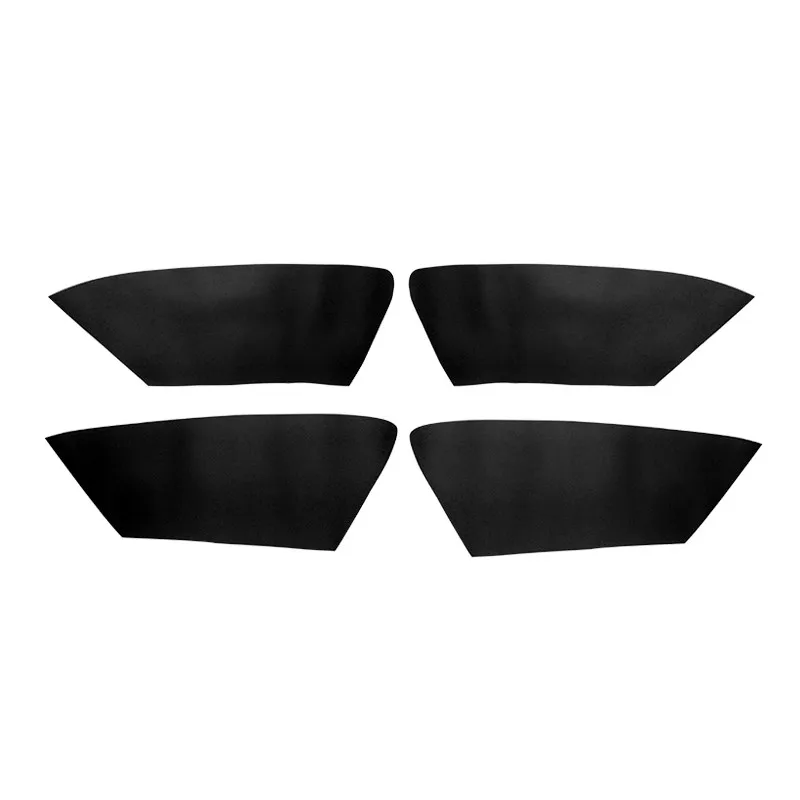 For Audi A4 2009 2010 2011 2012 2013 2014 2015 2016 4pcs Microfiber Leather Interior Door Panel Cover Sticker Trim