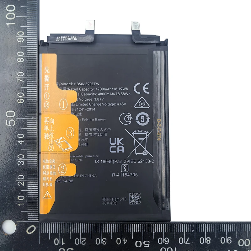 Fast Shipping HB506390EFW 4800mAh Battery For Honor 60 Pro Honor70 FNE-AN00,Honor 80 Pro,80 GT, AGT-AN00 ANB-AN00 Battreia+Tools