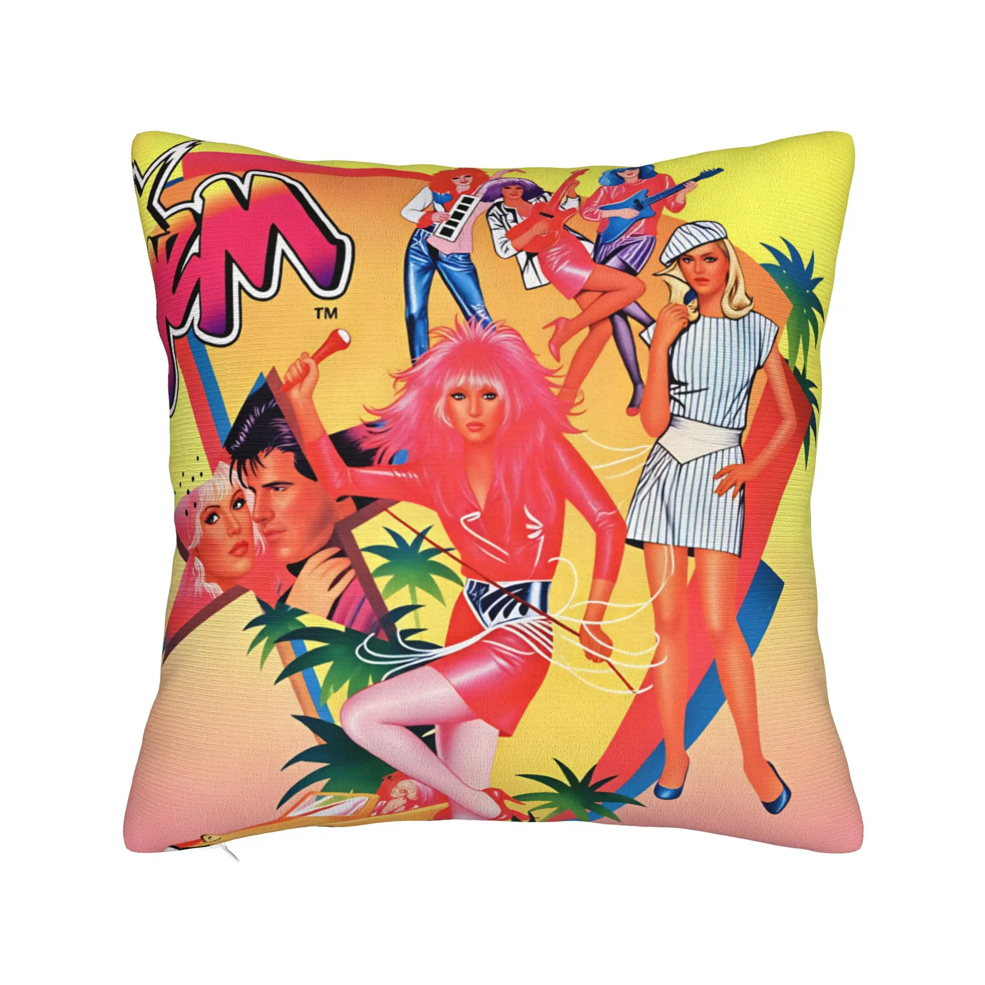 Jem And The Holograms Movie Pillow Case  Vintage Pillow Cover Soft Pillowcases For Couch Sofa Bedroom