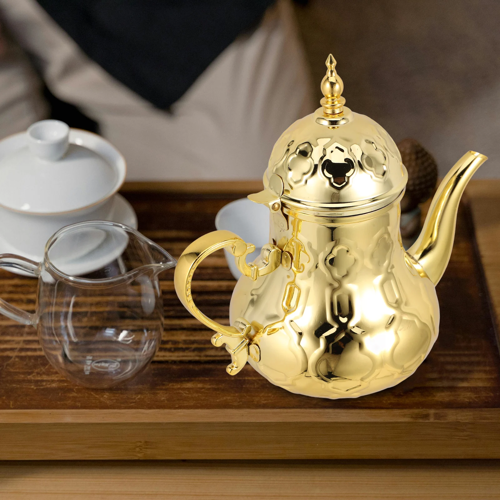 

Stainless Steel Teapot Tea Kettle Wear Resistant Coffee Pot Hot Water Kettle Household Kitchen Appliance Part Practical