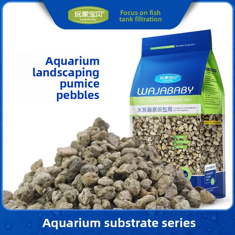 

WAJABABY Pumice Stone Granules-Porous&Lightweight for Aquarium, Paludarium Base and Plant Soil Aeration to Prevent Waterlogging