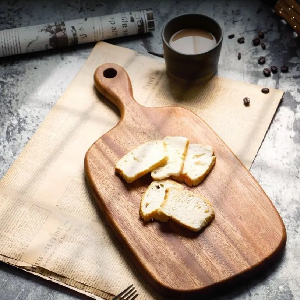 Premium Walnut Wood Cutting Board Serving Platter Natural Solid Wood Board For Kitchen Steak Pizza Bread Fruit Food Display