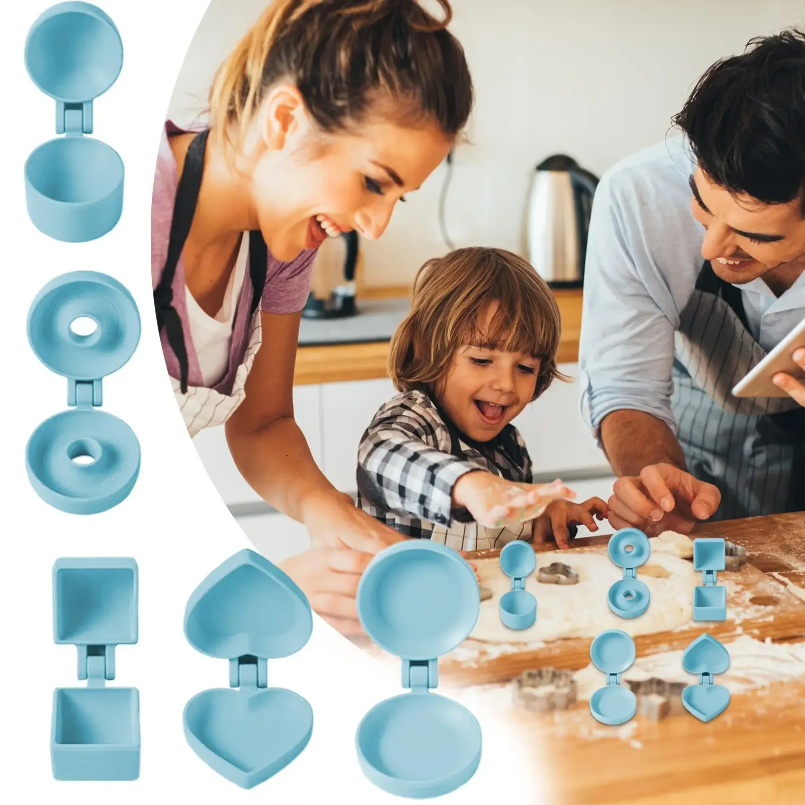5pcs Round Cake Pop Maker Mold Easy-Release Dessert Maker Aid Baking Accessories Tool for Soft Clay Chocolate Rice Balls - view 5