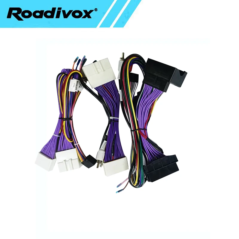 Car Radio Wire Harness Power Adapter For Renault Koleos 16pin Android Stereo Video GPS Multimedia ISO Cable Connector