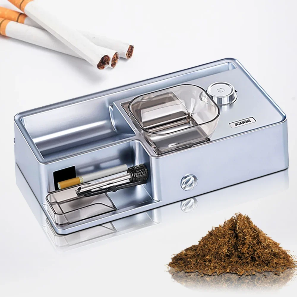 3 in 1 Electric Cigarette Rolling Machine 5.5/6.5/8mm Cigarette Injector Machine with Automatic Counter Tobacco Roller Maker