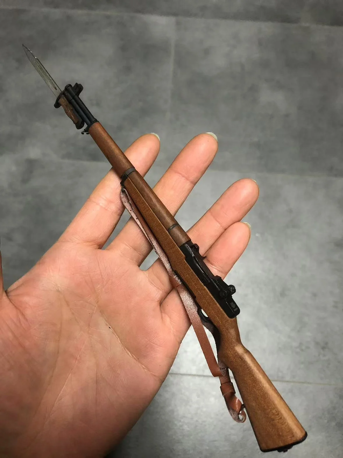 1/6 Metal and Wood Mini Ornament Display Model US WWII Garand Rifle Disassembled for 12 Inch Action Figure
