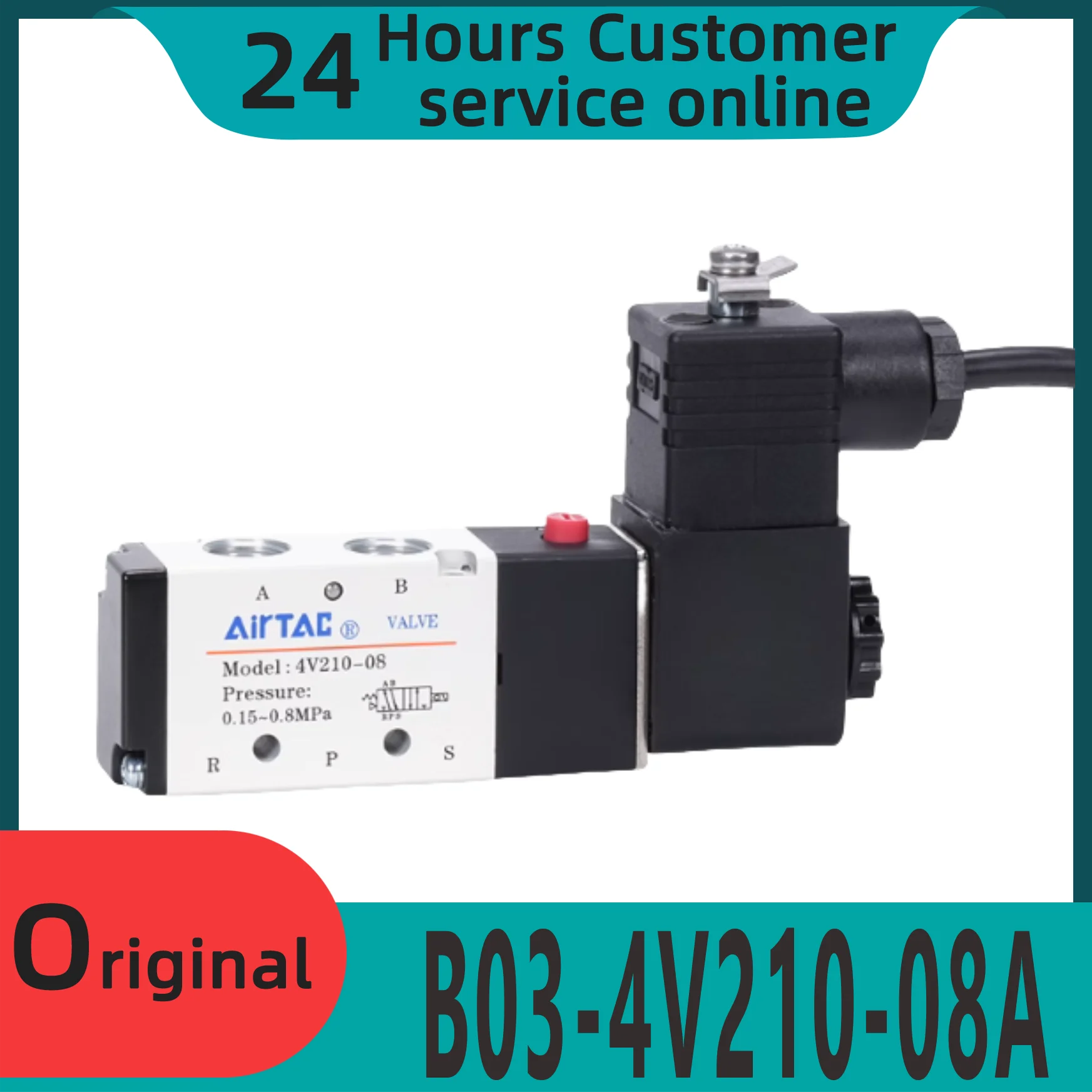

Brand new original solenoid valve B03-4V210-08A B03-4V210-08B B03-4V310-10A B03-4V310-10B B03-4V410-15A B03-4V410-15B
