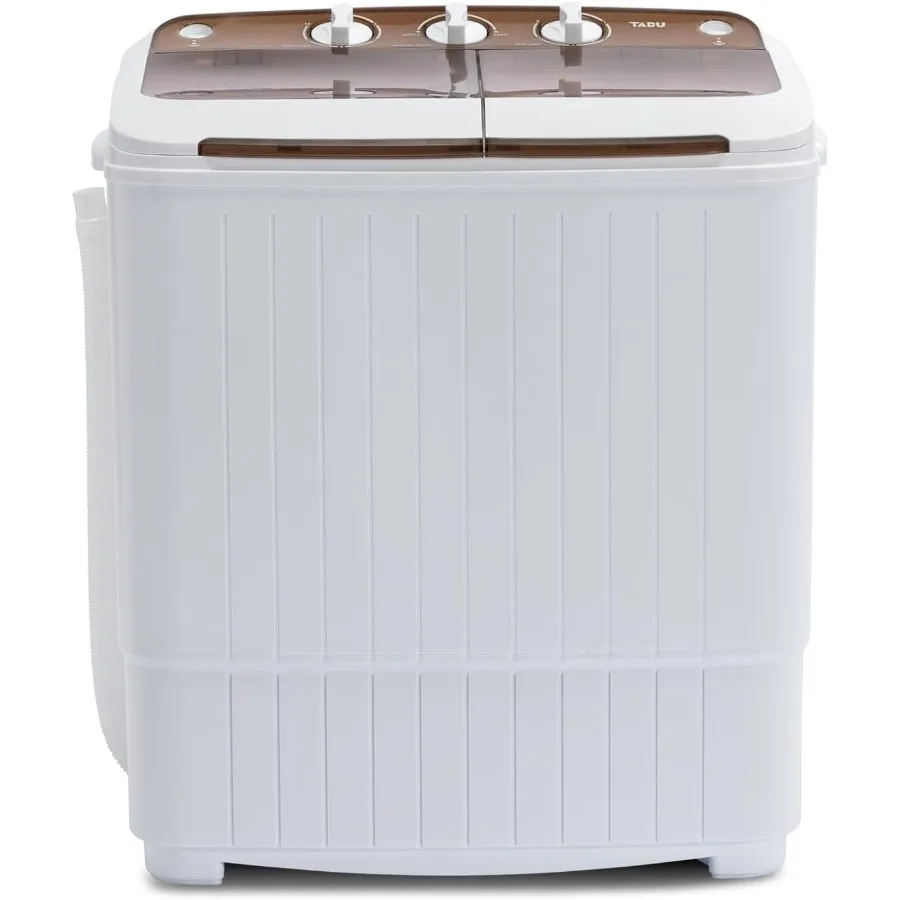 

Portable Twin Tub 16.5lbs Mini Washing Machine Compact Semiautomatic Washer and Spin Combo Top Load Portable Washer for Dorms A