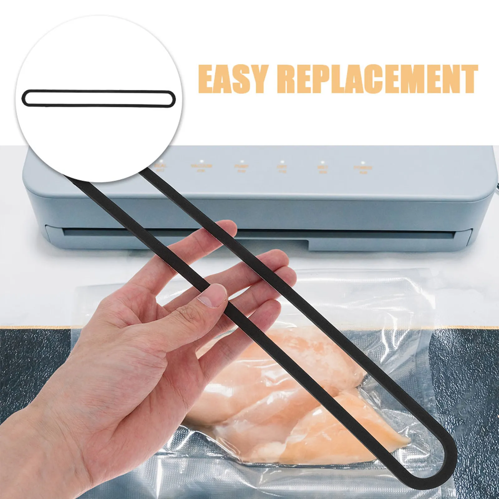 Sealer Accessory Vacuum Sealer Seal Strips Sealing Gaskets Replacement Parts for Food Preservation Tight Seal No Leakage