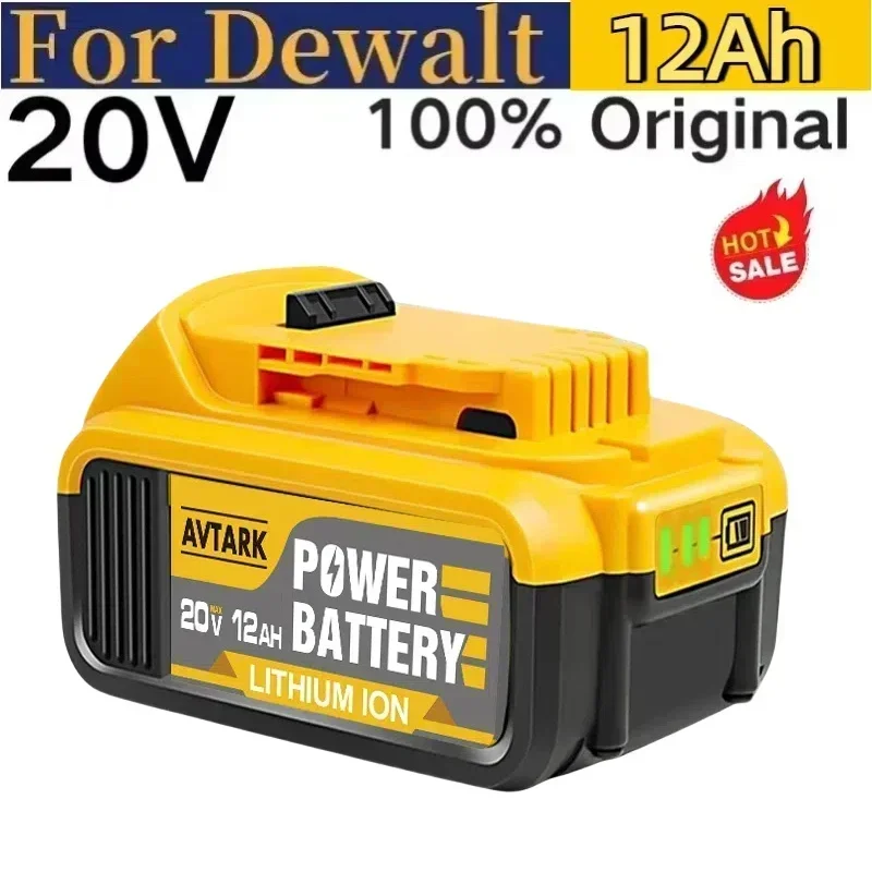 For DeWalt Li ion Battery 20V 6Ah  DCB203 Replacement18v 20Volt Max Lithium Ion Batteries DCB206 DCB205 DCB204 DCB200Power Tools