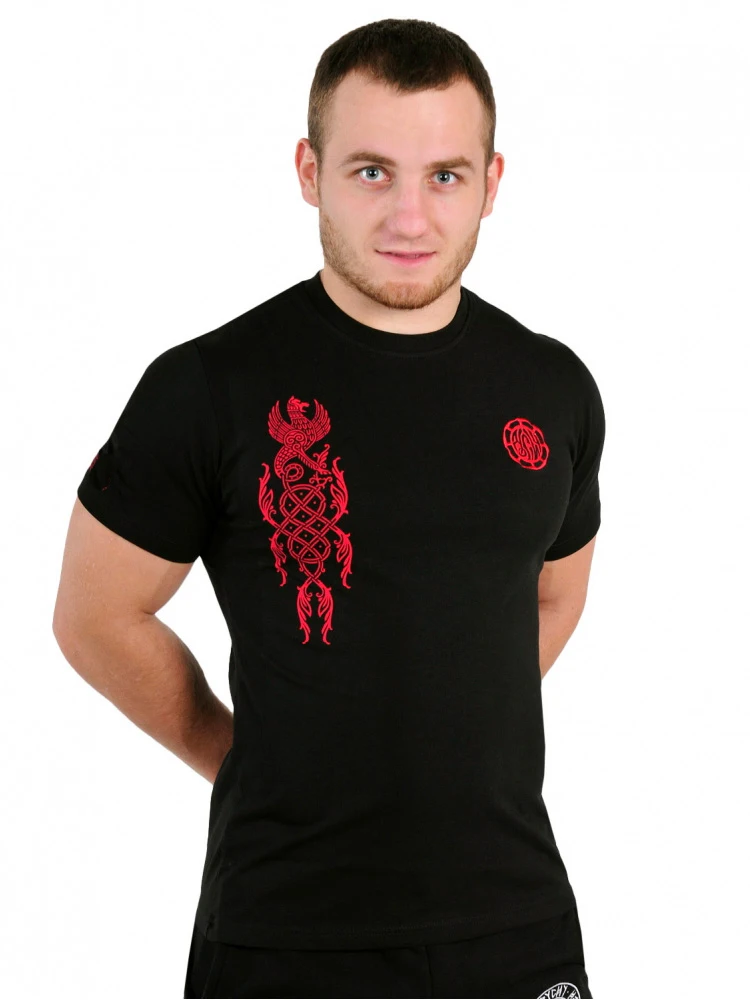 Novel Slavic Mythology Patron Saint Simargl Rune T-Shirt. High Quality Cotton, Short Sleeve O-Neck Mens T Shirt New S-3XL