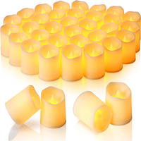 24pcs LED Electronic Candle Flameless Candles Tea Lights Battery Operated Led Votive Fake Candles For Wedding Table Festival