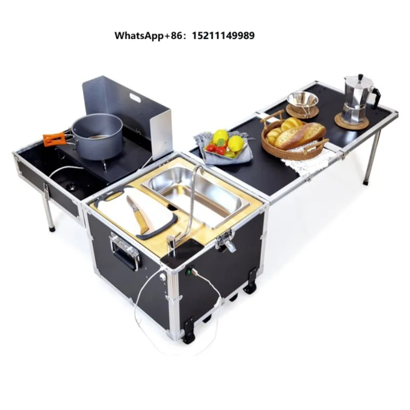Hot Sale Outdoor Portable Mobile Camping Plastic Dinning Table