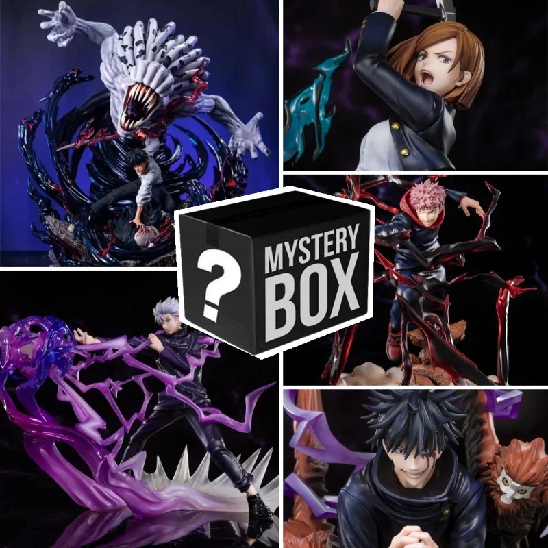 Jujutsu Kaisen Figure Mystery Box 10-30cm Surprise Mystery Box Yuji Gojo Satori Anime Figure Lucky Box Make Your Wish Come Ture