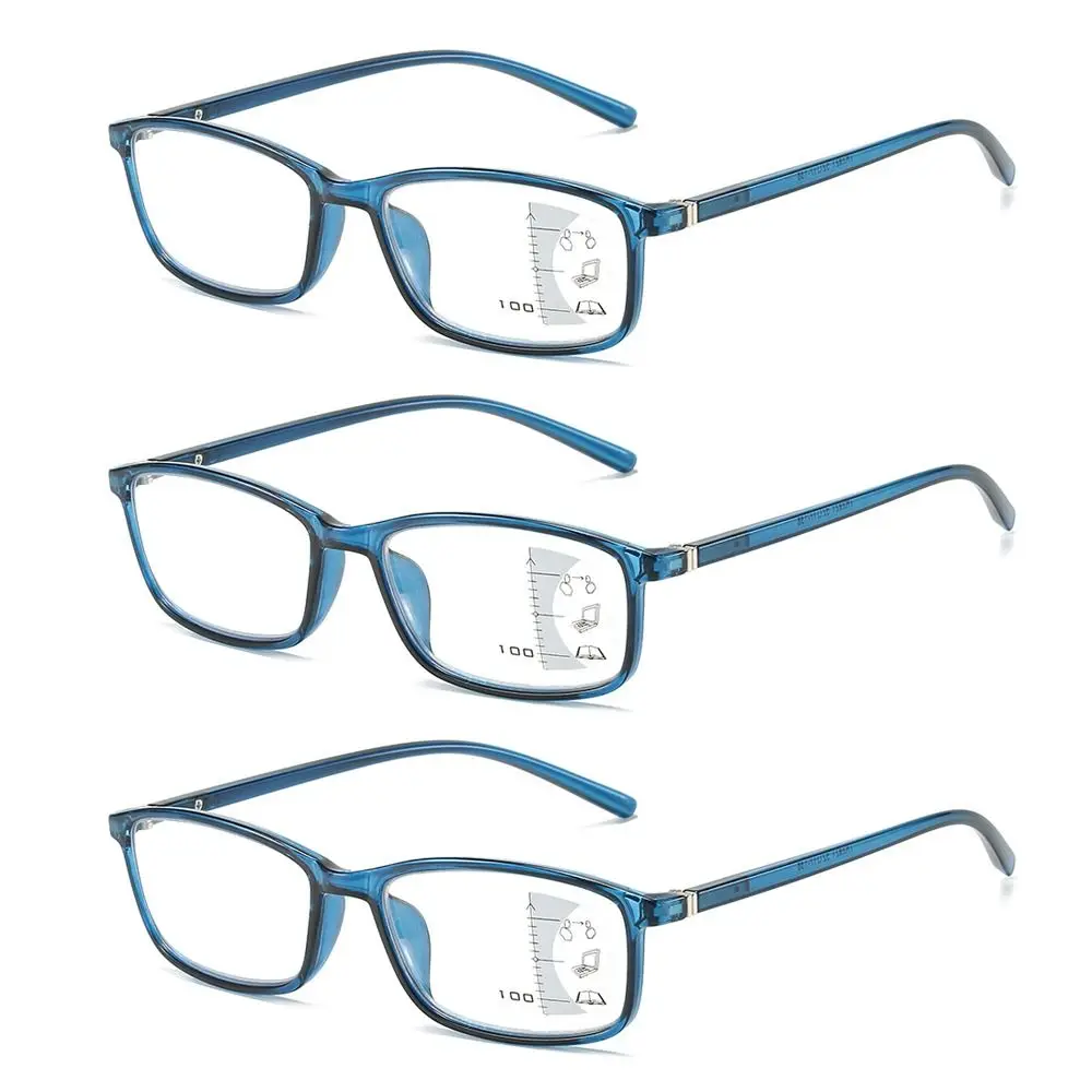 Retro Progressive Multi-Fokus Lesebrille Für Männer Frauen Anti-blau Licht In Der Nähe Von Weit Presbyopie Brillen