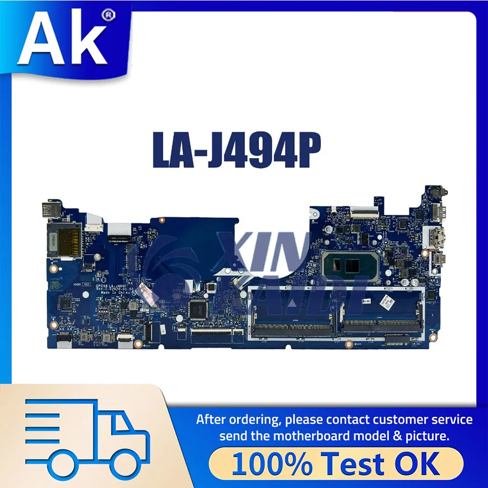 

Notebook Mainboard For HP ENVY x360 Convertible 15-ED L93868-601 L93870-601 LA-J494P Motherboard CPU i5-1035G1 I7-1065G7 Gen