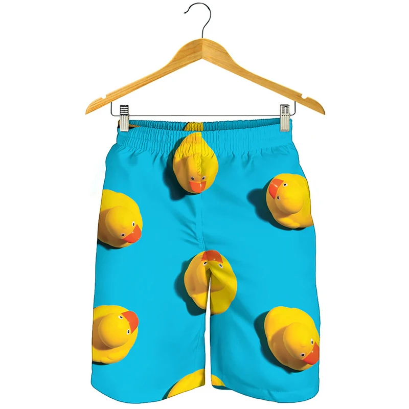 Nuova vendita calda divertente animale cane 3D stampato pantaloni corti uomo estate Cool Duck costume da bagno bambini donne Hawaii Vacation Beach Shorts