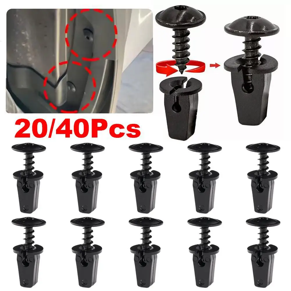 20/40PCS N90974701 Engine Cover Undertray Splashguard Arch Screw Mudguard Retainer Auto Torx Snap Wheel Screw Lining Fasten D6W1