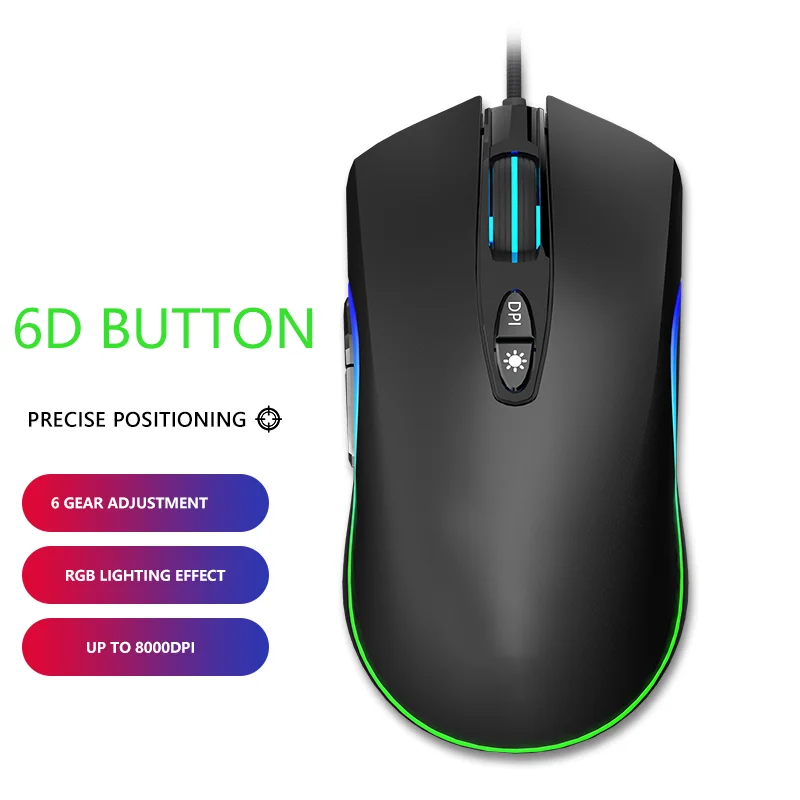 

DPI 6400 RGB Wired Gaming Mouse