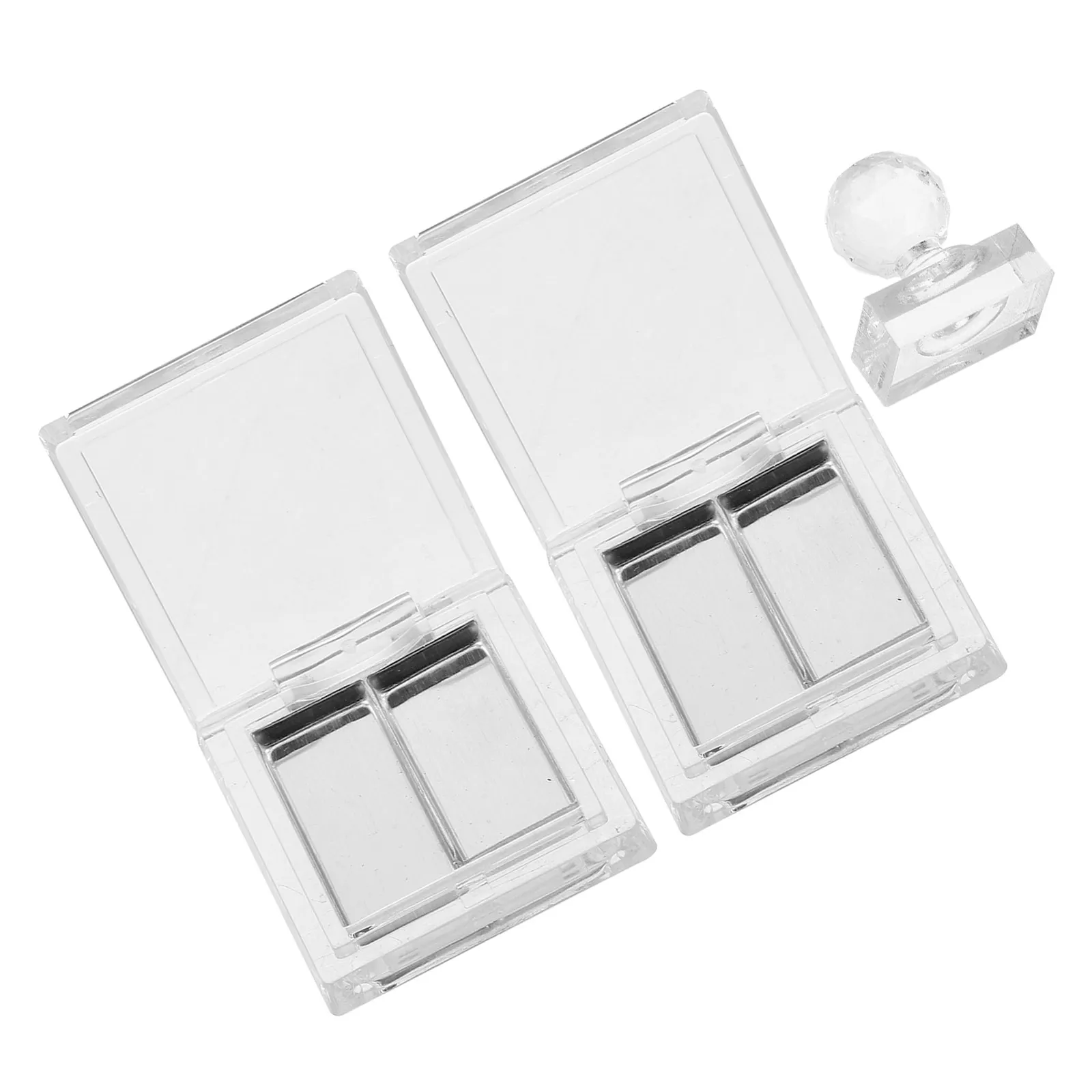 1Set Empty Makeup Palette DIY Container Refillable Eyeshadow Tray Compact Travel Powder Case Lipstick Blush Foundation