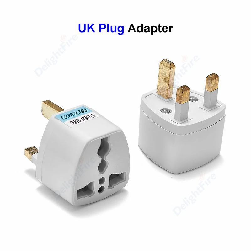 

1pc UK Plug Adapter US American EU European AU Australia To 3 Pin British Travel Power Adapter Plug Socket Electric Outlet