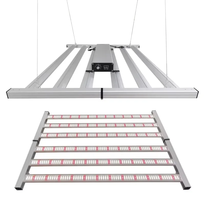 

2025 High Power Commercial LED Grow Light Plants 480W-600W 6000K-660NM Full Spectrum 6 Cob Bars 3000K-4000K Strip Plant Lamp
