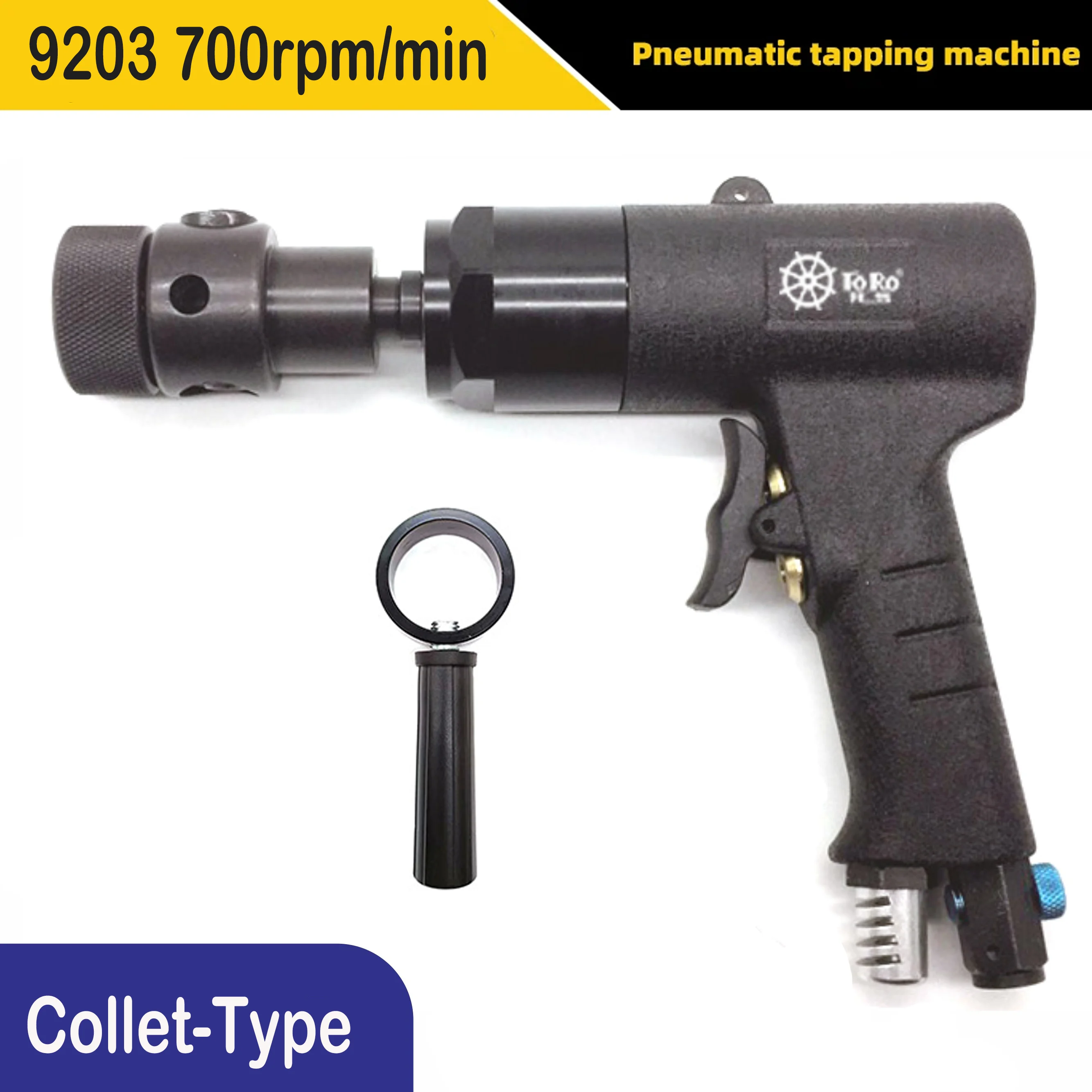 

M3-M12 Pneumatic Tapping Machine Pistol Type Handheld Tapping Drill Machine Gun Type Pneumatic Power Thread Tap Drilling Machine