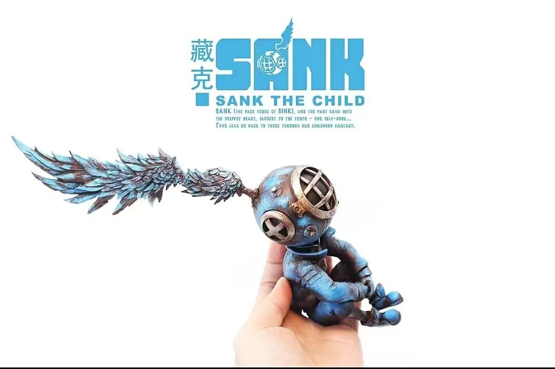 

Sank Toys Sank The Child Little Sank The Wind Rise Series Blues Resin Painted Collection Figurine Figure Model Statue