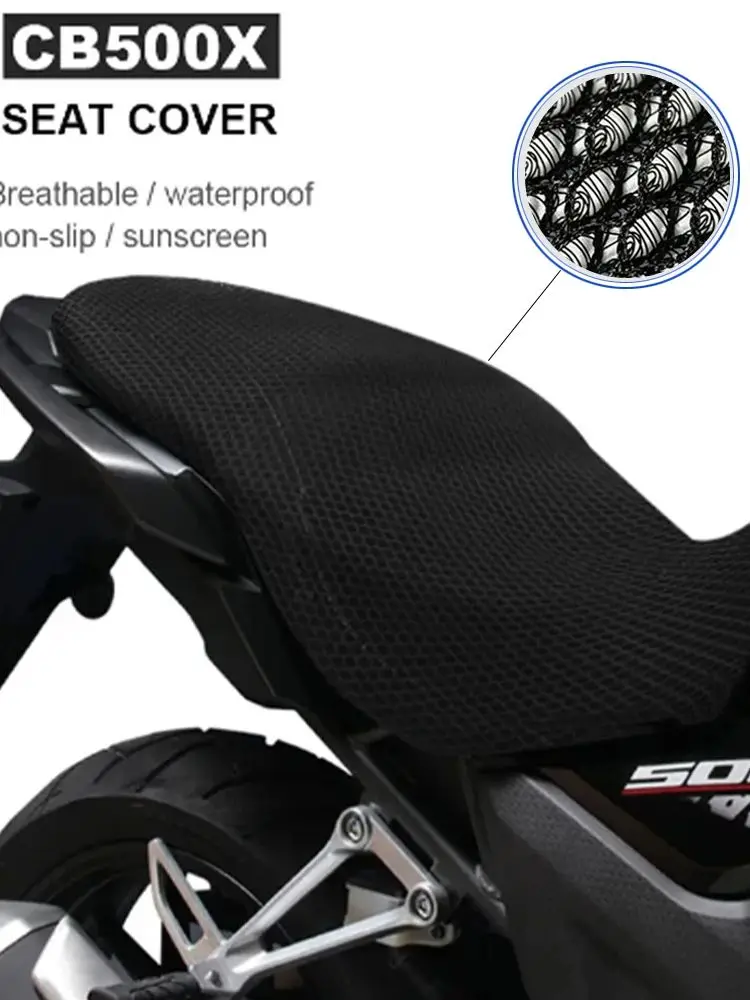 For Honda CB500X 2016-2022 Nylon 3D cover Motorcycle seat cover Thermal insulation mat 3D stereo seat cover