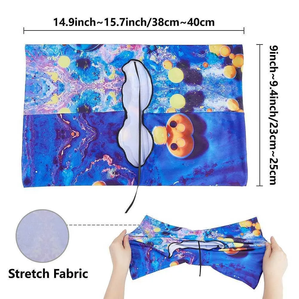 Polyester Book Covers Elastic Notebook Wraps Rectangle Chook 400x250mm