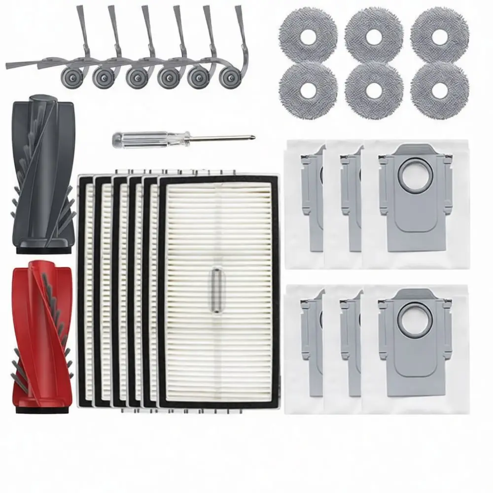 Robot Vacuum Replacement Parts Compatible With Roborock P20 Ultra G30U G20S Ultra Saros 10R Main Brush Filter Mop Cloth Set