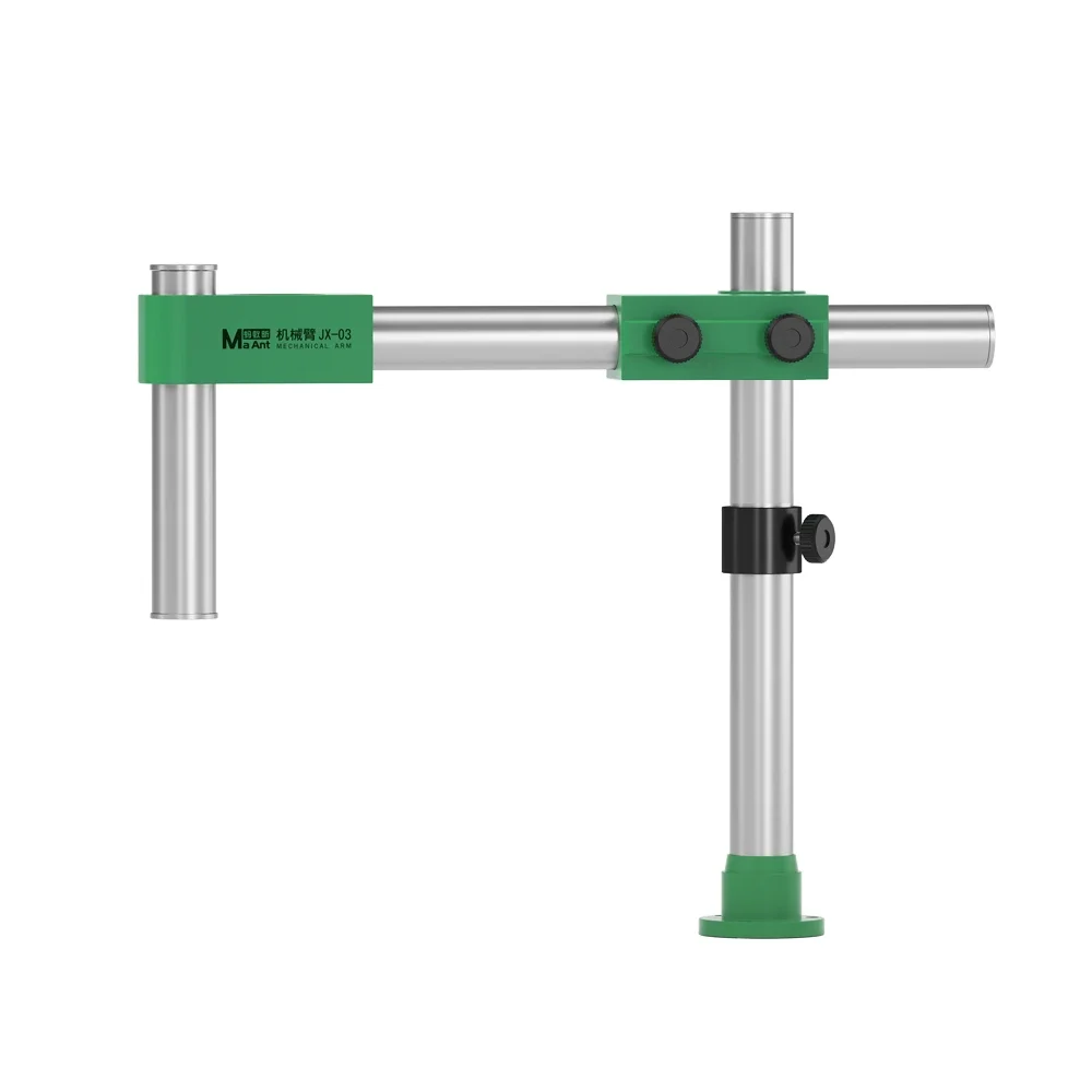 MaAnt JX-03 Microscopio Brazo oscilante mecánico Ajuste multiángulo ajustable 360 °   Brazo robótico oscilante de metal giratorio