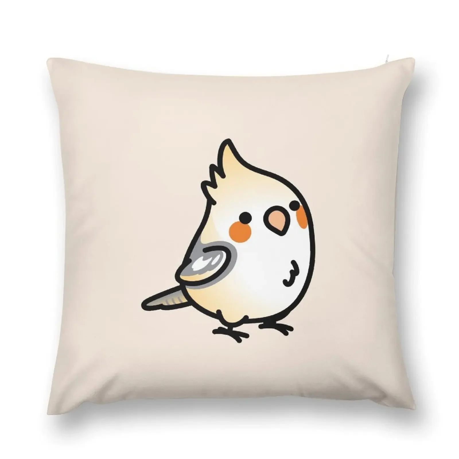 

Chubby Pied Cockatiel Throw Pillow Throw Pillow Covers Pillow Decor