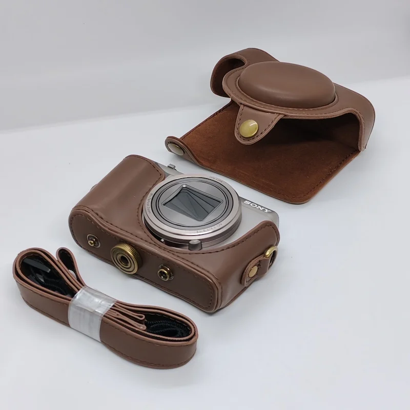 PU Leather Camera case bag for Sony Cyber-shot DSC-HX50 HX50V HX60