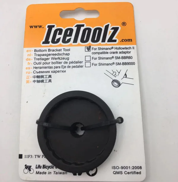 IceToolz 11F3 Bottom Bracket Tool for Shimano Compatible Bike Crank Adaptor Tool Bike Repair Tools Cr-Mo Steel