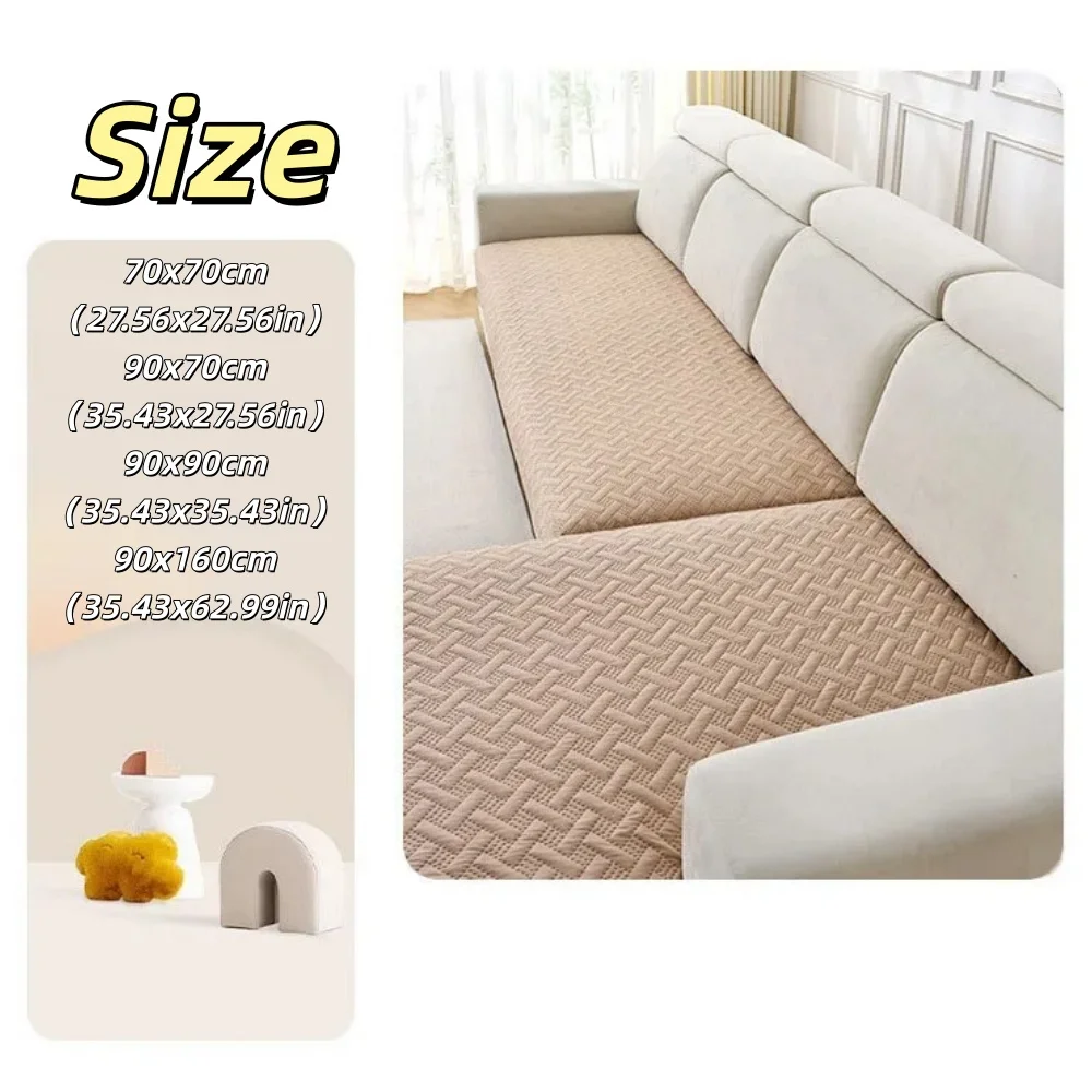 1pc Velvet sofa cushion light luxury non-slip dirt-resistant living room sofa cover four seasons universal protection cover