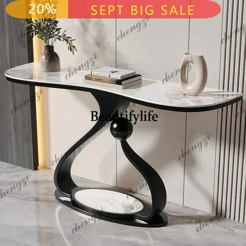 Minimalist Vintage Console Table Tall Nordic Italian Classic Console Table Antique Wabi Sabi Console Meuble Furnitures