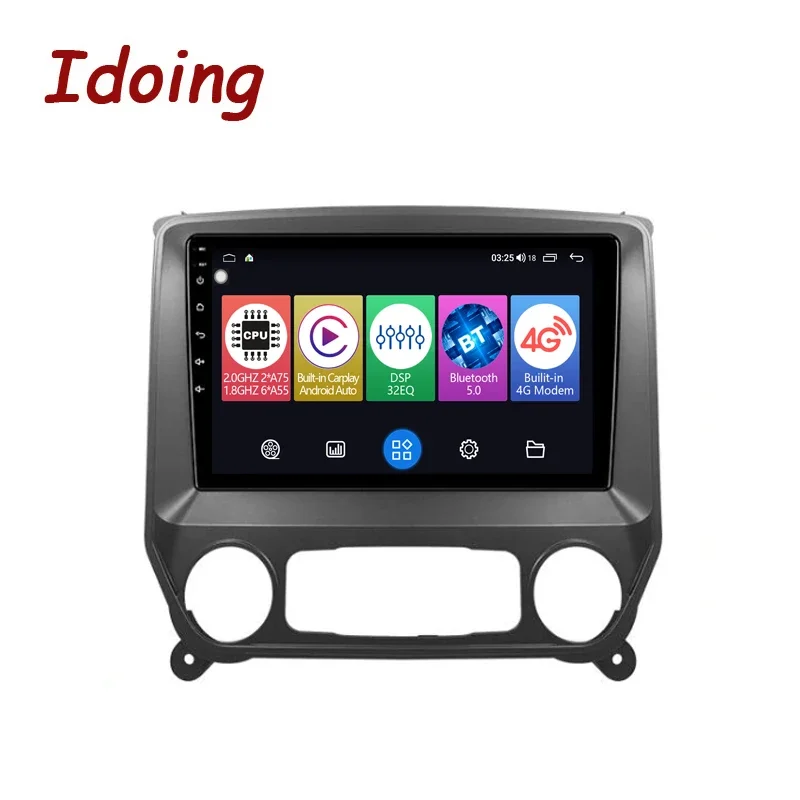 Idoing Car Android Head Unit Radio Player For Chevrolet Silverado3 GMTK2 Colorado 2013-2019 For GMC Sierra VIA Vtrux Truck2014