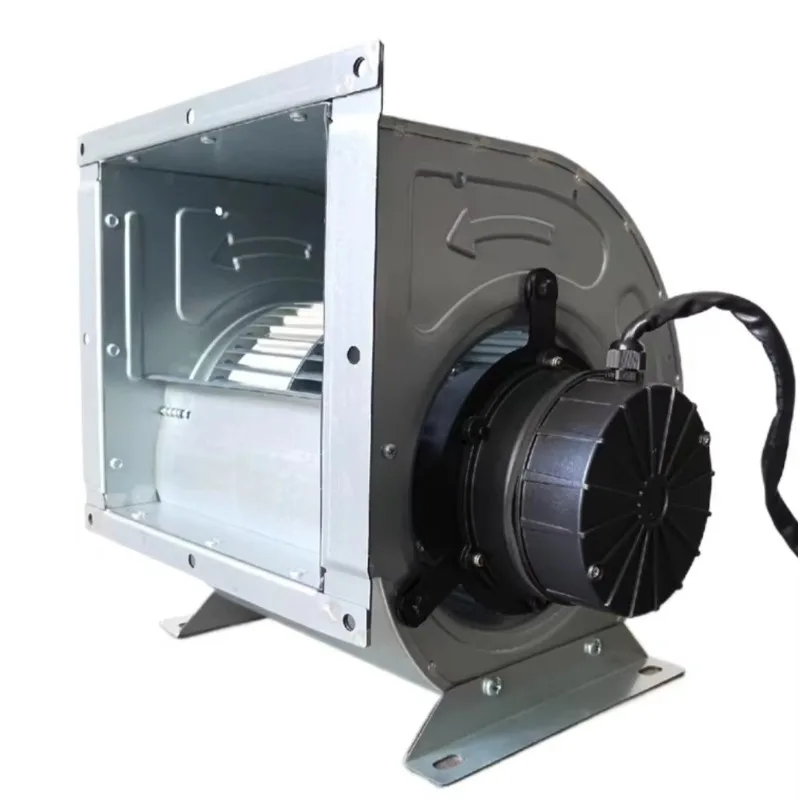 110V 230v EC Radial Centrifugal Blower Fan High Airflow Air Conditioning EC Blower Steel Blade Industrial Use 220V AC