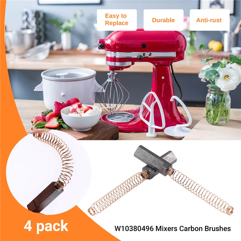 N98R W10380496 Щетка для двигателя миксера с углеродной подставкой для Whirlpool и кухонных принадлежностей Щетка для двигателя миксера 5K5SS WHK55K