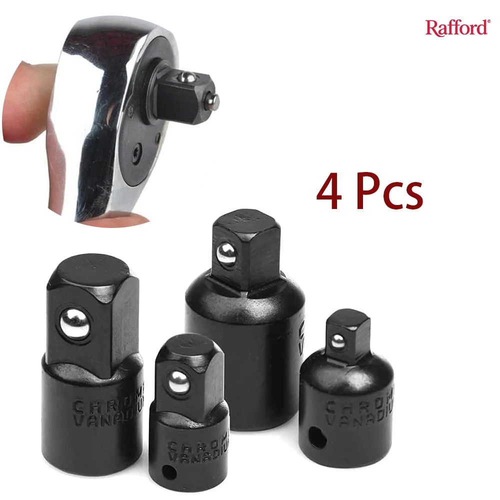 4PCS Impact Socket Adapter & Reducer Set - 1/4