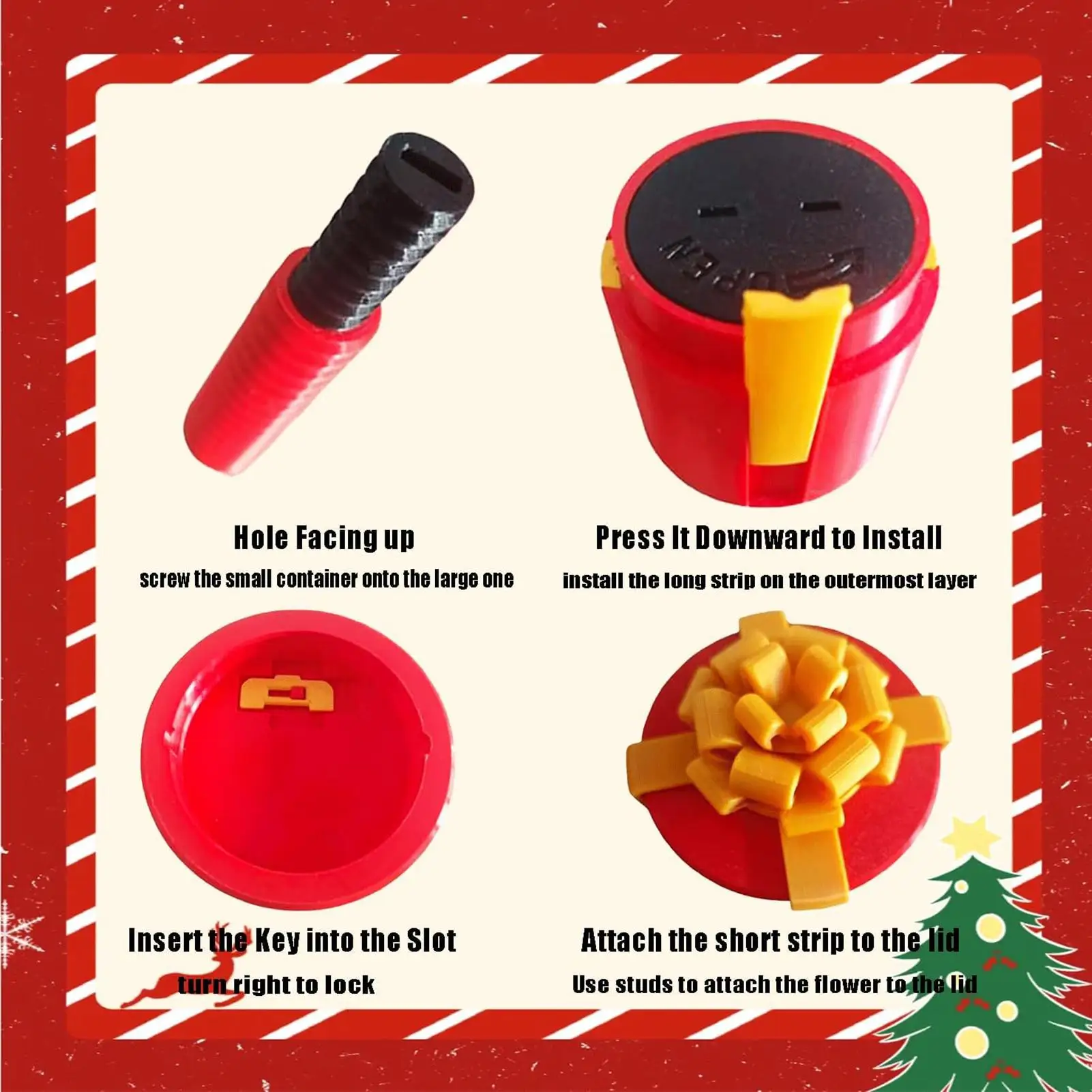 صندوق مزحة مدمج لا يُنسى من نكتة الديكور صندوق هدايا نكتة لصديق مكتب حفلة عيد ميلاد الزفاف عيد الميلاد عطلة في الهواء الطلق #6