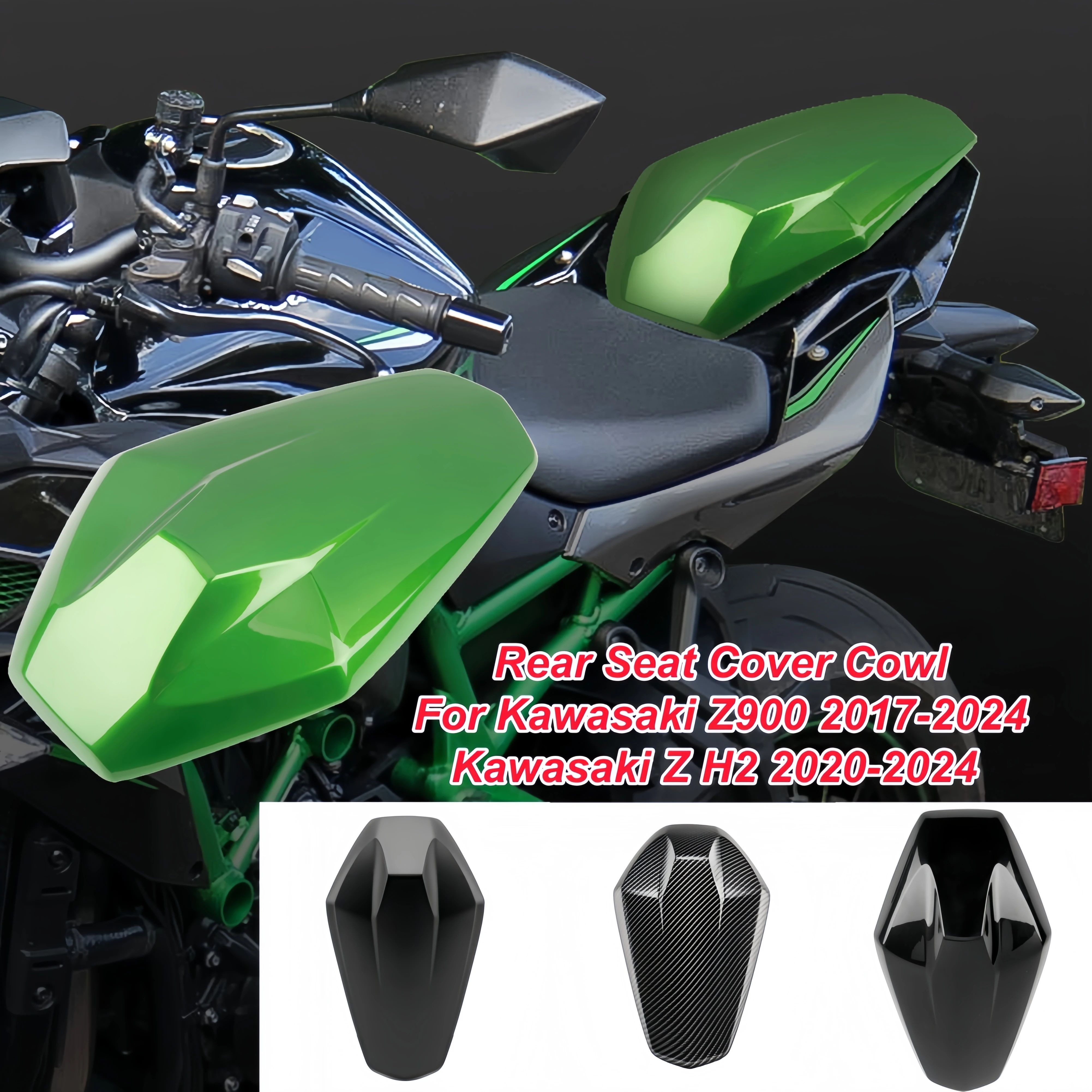 

Крышка заднего сиденья для Kawasaki Z900 2017-2024, обтекатель заднего сиденья пассажира для Kawasaki Z H2 2020-2024, аксессуары для мотоциклов