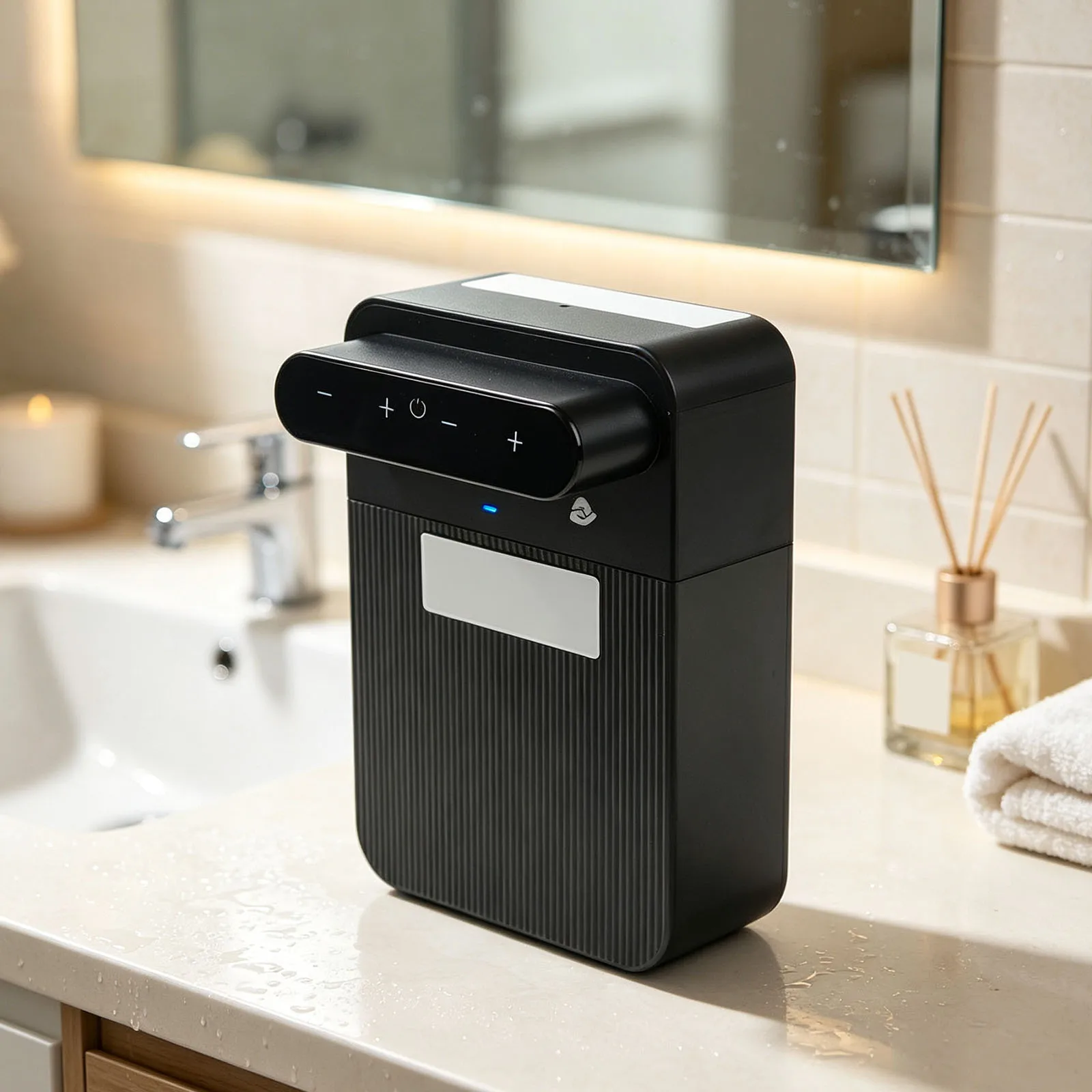 Home Bathroom Touchless Foam Dispenser Automatic Soap Dispenser 3000mAh Capacitor 400ml Capacity 9-Speed Adjustment