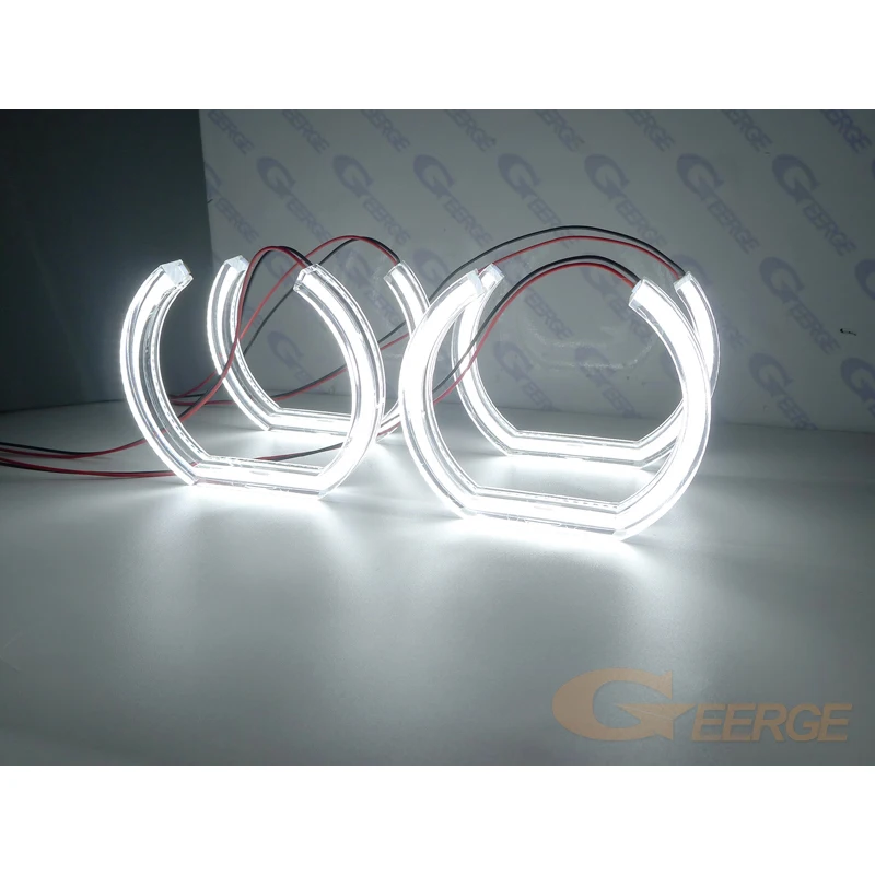 For BMW E46 M3 Coupe Convertible 2001 2002 2003 2004 2005 2006 Day Light Ultra Bright DTM Style Led Angel Eyes Kit Halo Rings view 4